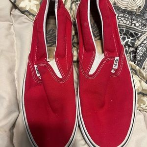 Red Slip On Vans